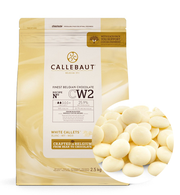 Шоколад белый 25,9% – CW2 в галетах Callebaut (Бельгия), 2,5 кг CW2-RT-U71 основное изображение