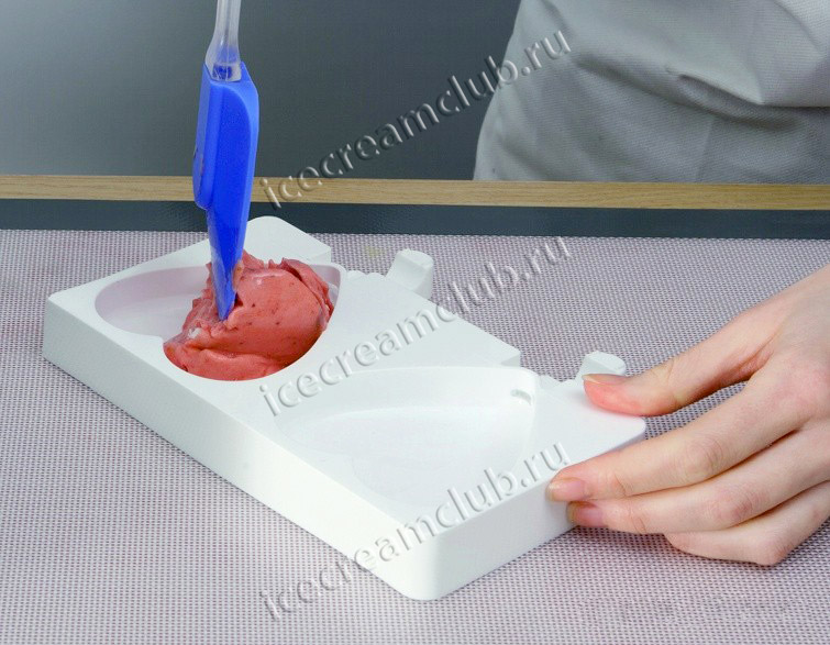 Второе дополнительное изображение для товара Форма для мороженого эскимо на палочке Easy Cream «Сердце» (Silikomart, Италия)