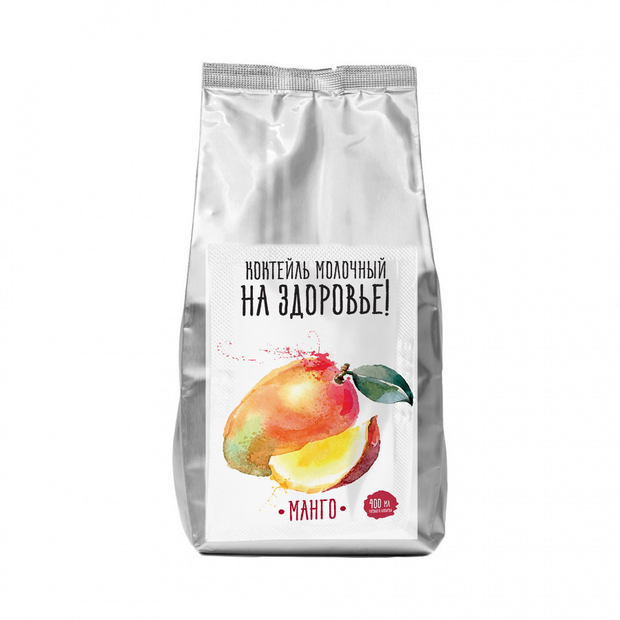 Сухая смесь для коктейлей «На Здоровье!» Манго, 1 кг пакет (Актиформула, Россия) основное изображение
