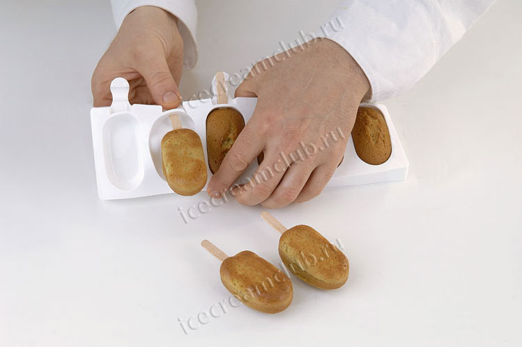 Одинадцатое дополнительное изображение для товара Форма для мороженого эскимо на палочке Easy Cream «Классик мини» (Silikomart, Италия)