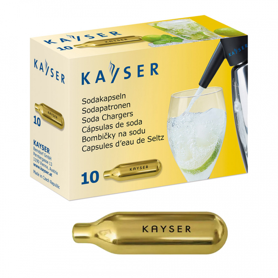 Баллончики для сифонов Kayser Soda Chargers CO2 (газирование воды), 10 шт основное изображение