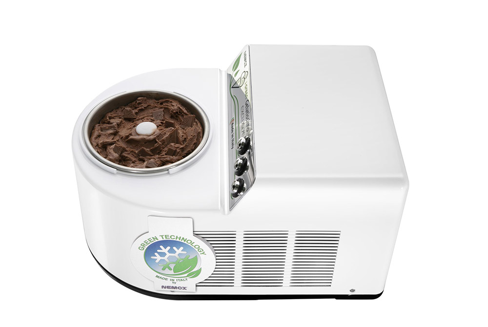 Седьмое дополнительное изображение для товара Автоматическая мороженица Nemox I-GREEN Gelatissimo Exclusive White 1.7L