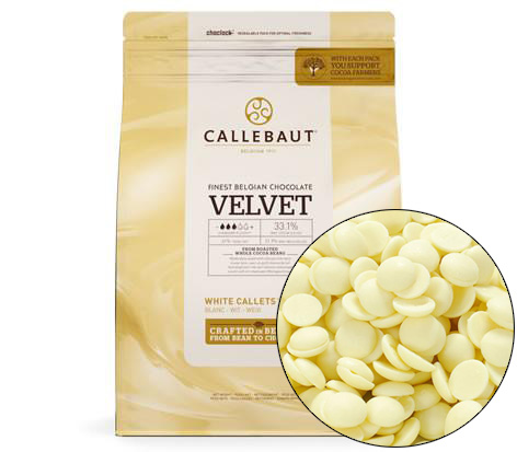 Шоколад белый Velvet 32% в галетах Callebaut (Бельгия), 2.5 кг арт. W3-RT-U71 основное изображение