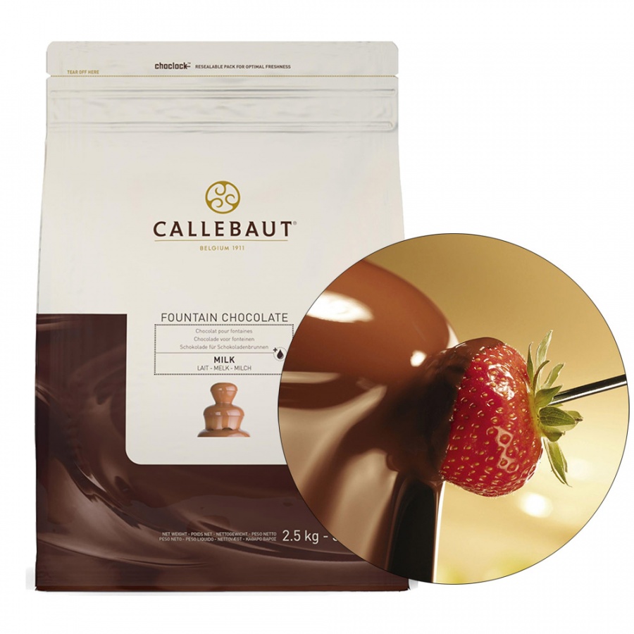 Шоколад для фонтанов Callebaut (Бельгия), молочный в монетах, 37,8% какао (2,5 кг.) , арт. CHM-N823FOUNRT-U71 основное изображение