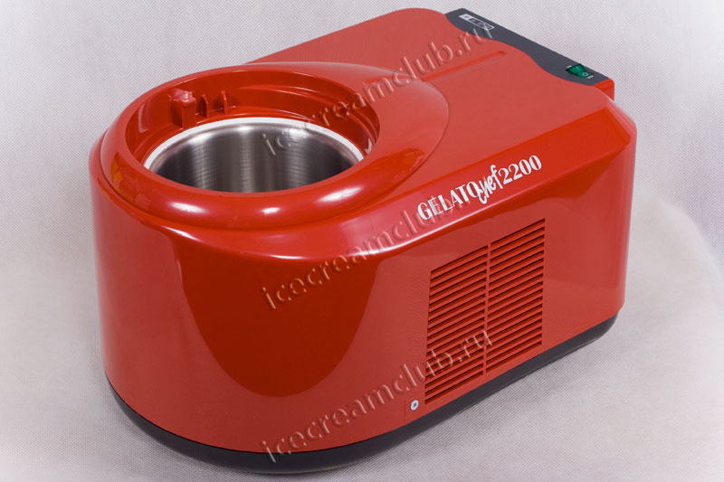 Второе дополнительное изображение для товара Автоматическая мороженица Nemox Gelato CHEF 2200 Rosso 1.5L