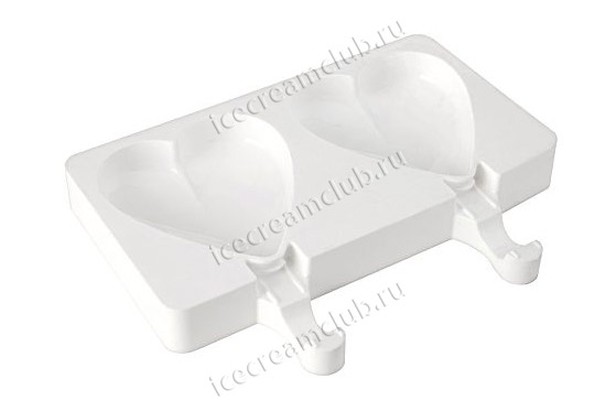 Форма для мороженого эскимо на палочке Easy Cream «Сердце» (Silikomart, Италия) основное изображение