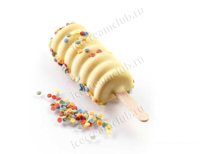 Седьмое дополнительное изображение для товара Форма для мороженого эскимо на палочке Easy Cream «Танго мини» (Silikomart, Италия)