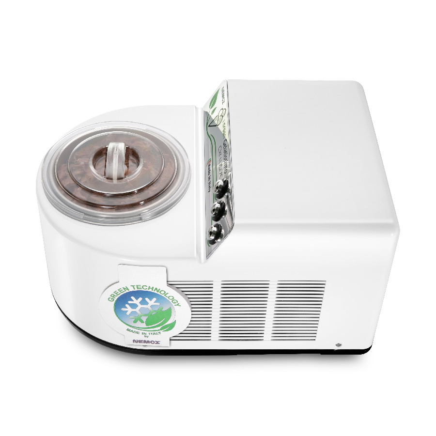 Первое дополнительное изображение для товара Автоматическая мороженица Nemox I-GREEN Gelatissimo Exclusive White 1.7L