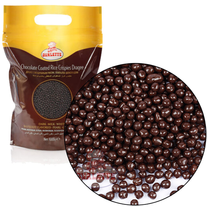 Посыпка шоколадная «Шарики хрустящие криспи» темный шоколад, 1 кг OVALETTE Katsan K060101 основное изображение
