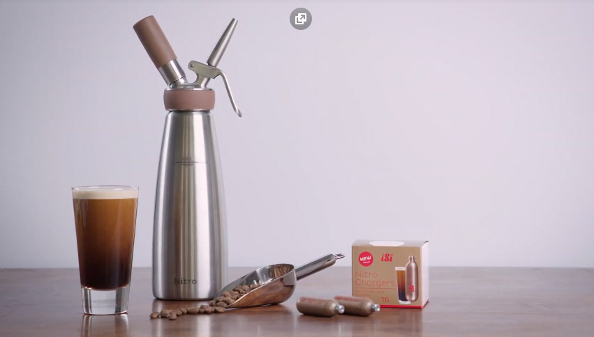 Двенадцатое дополнительное изображение для товара Сифон для нитро кофе и коктейлей iSi Nitro Whip – 1л (Австрия)