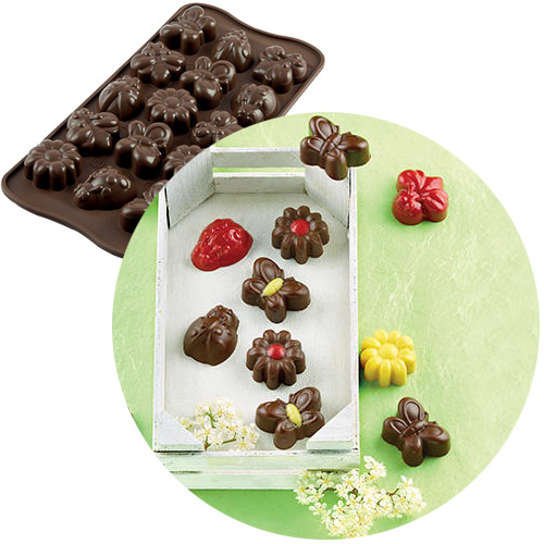 Форма для шоколадных конфет ИЗИШОК «Весна» (EasyChoc Silikomart, Италия) SCG24 основное изображение