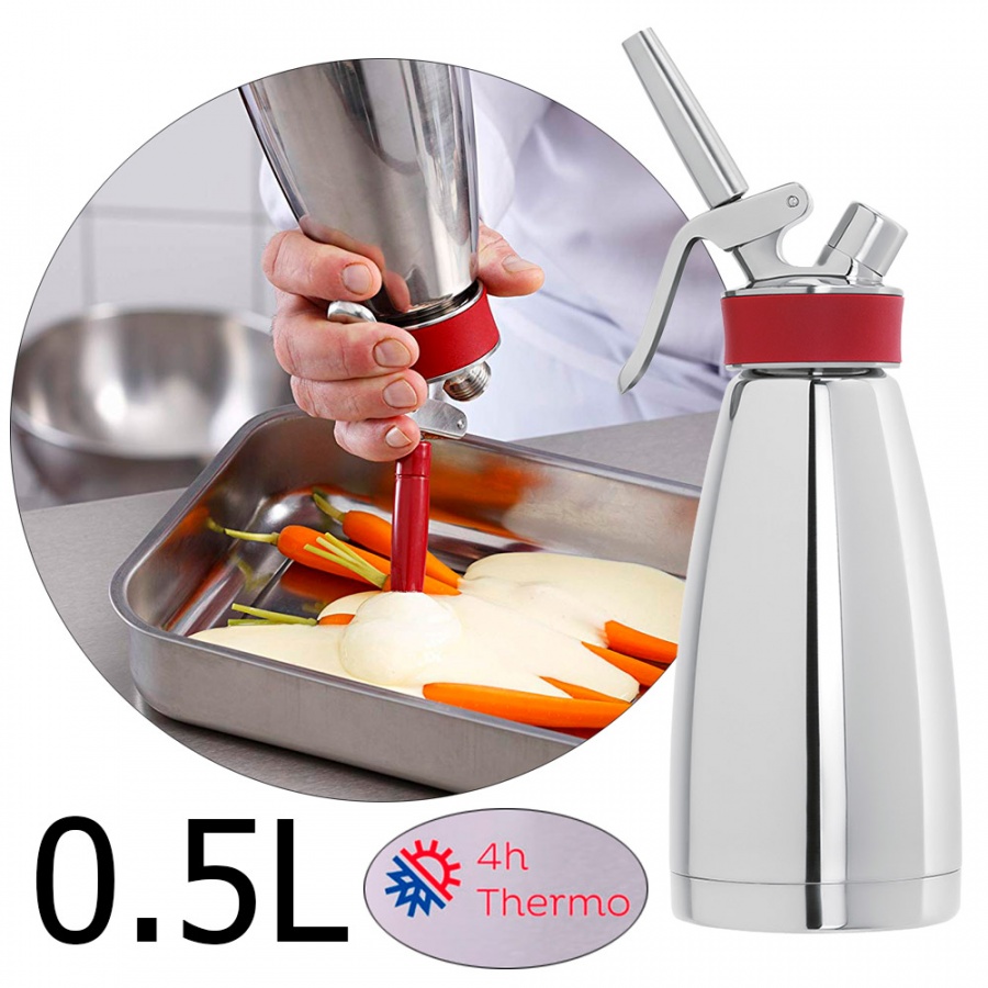 Теплоизолированный кулинарный сифон для сливок iSi Thermo Whip 0.5л (Австрия) основное изображение