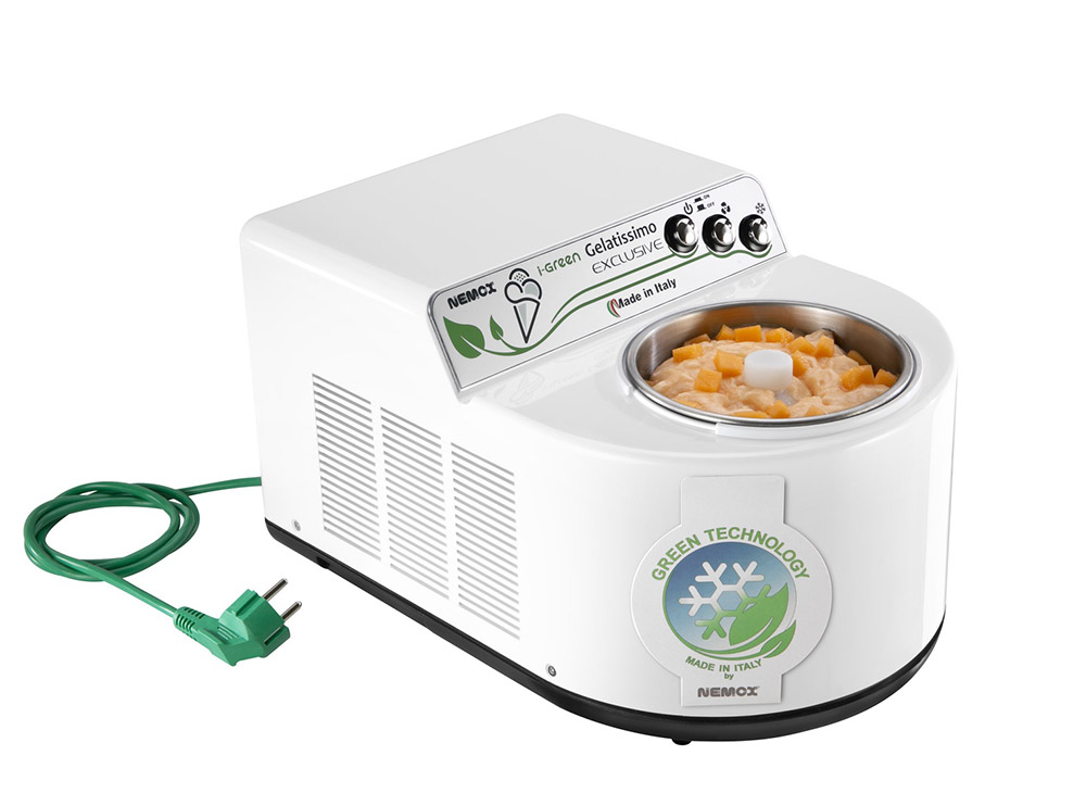 Одинадцатое дополнительное изображение для товара Автоматическая мороженица Nemox I-GREEN Gelatissimo Exclusive White 1.7L