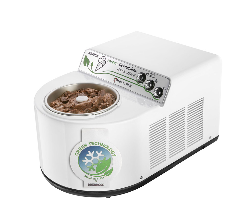 Девятое дополнительное изображение для товара Автоматическая мороженица Nemox I-GREEN Gelatissimo Exclusive White 1.7L