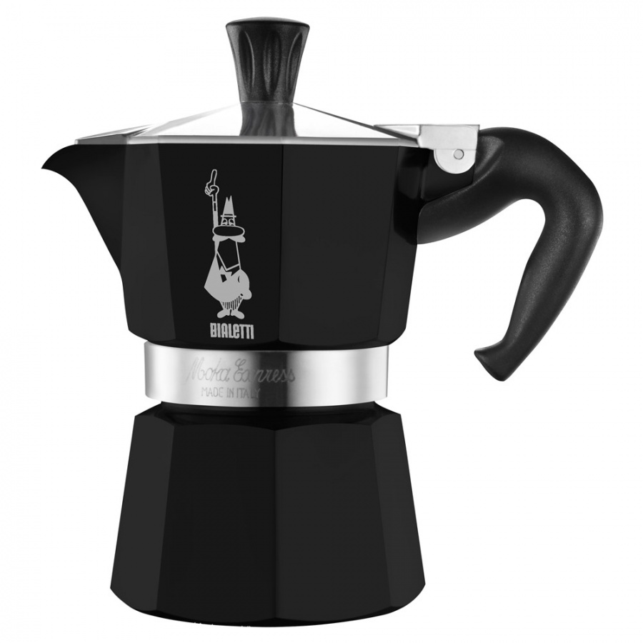 Гейзерная кофеварка Bialetti «Moka express» 4953/NP (на 6 порций, 240 мл) Черная основное изображение