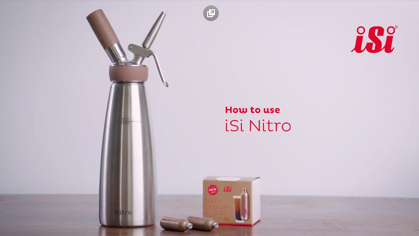 Первое дополнительное изображение для товара Сифон для нитро кофе и коктейлей iSi Nitro Whip – 1л (Австрия)