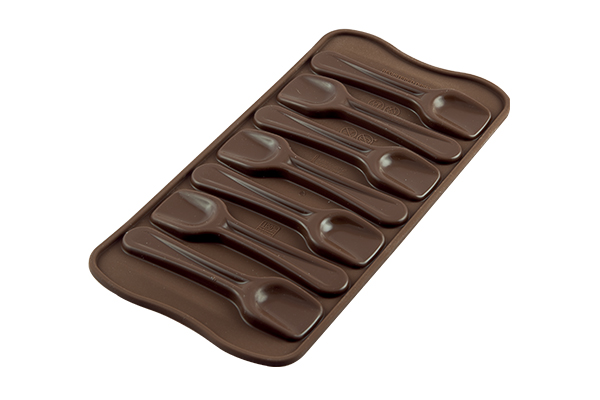 Первое дополнительное изображение для товара Форма для шоколадных конфет ИЗИШОК «Ложечки» (EasyChoc Silikomart, Италия) SCG28