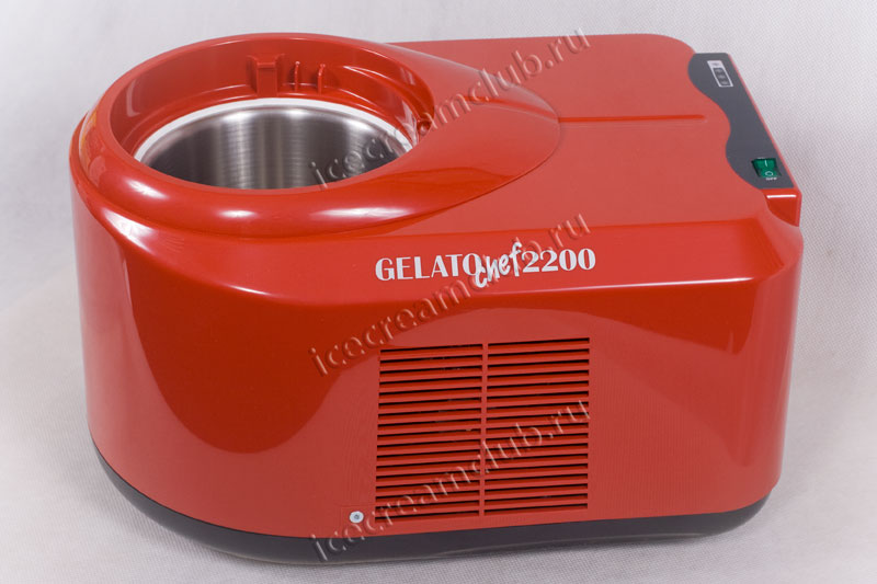 Четвертое дополнительное изображение для товара Автоматическая мороженица Nemox Gelato CHEF 2200 Rosso 1.5L