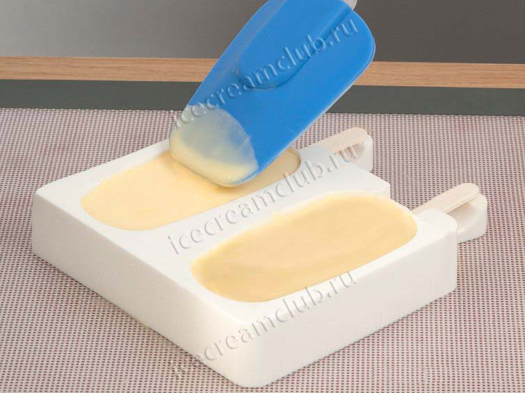 Первое дополнительное изображение для товара Форма для мороженого эскимо на палочке Easy Cream «Классик» (Silikomart, Италия)