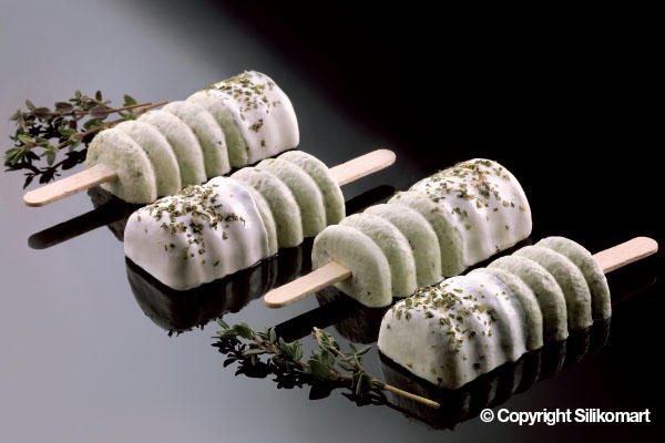  дополнительное изображение для товара Форма для мороженого эскимо «Танго мини» (Silikomart, Италия) 16 ячеек + 2 подноса