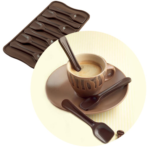 Форма для шоколадных конфет ИЗИШОК «Ложечки» (EasyChoc Silikomart, Италия) SCG28 основное изображение
