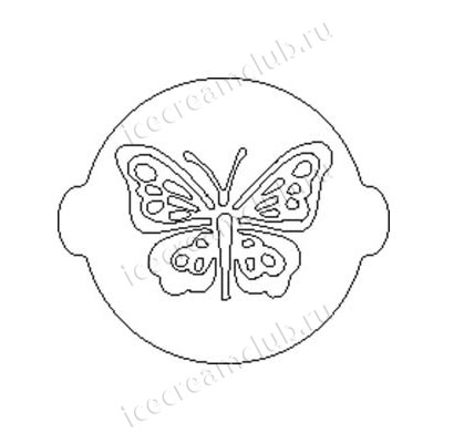 Трафарет для украшения тортов «Бабочка», 24 см. основное изображение