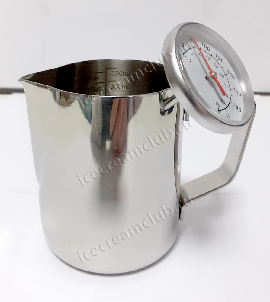 Первое дополнительное изображение для товара Питчер молочник 350 мл c термометром, P.L. Barbossa