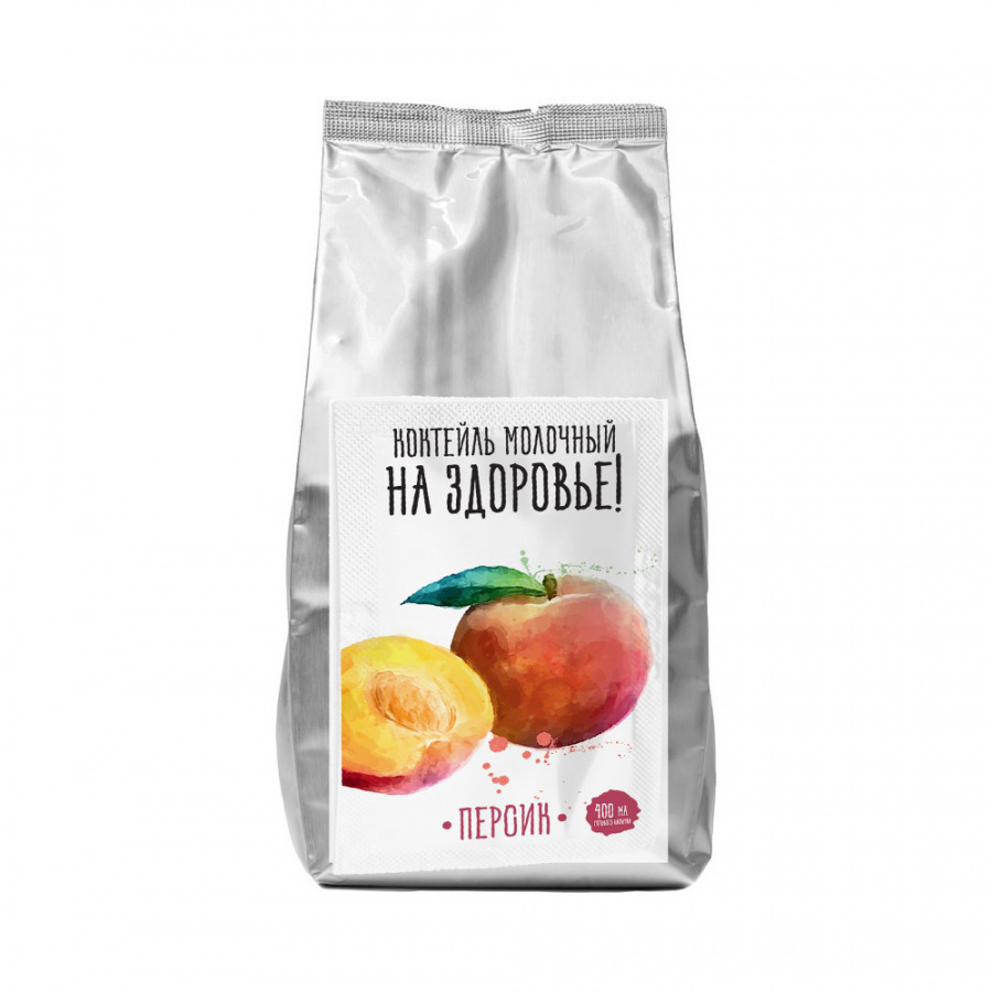 Сухая смесь для коктейлей «На Здоровье!» Персик, 1 кг пакет (Актиформула, Россия) основное изображение
