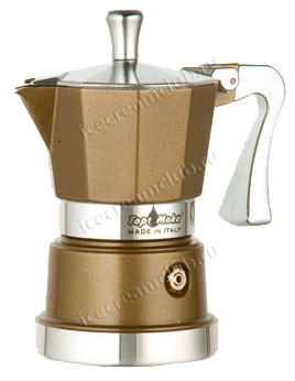 Гейзерная кофеварка Top Moka «Caffettiera Super Top» (на 6 порций, 240 мл, бронзовая) основное изображение