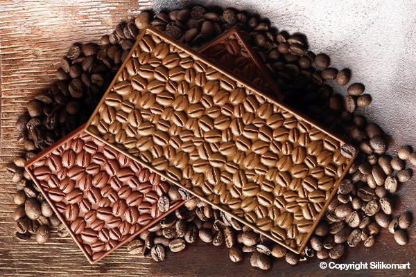Первое дополнительное изображение для товара Форма для шоколадной плитки ИЗИШОК «Кофе» (EasyChoc Silikomart, Италия) SCG39