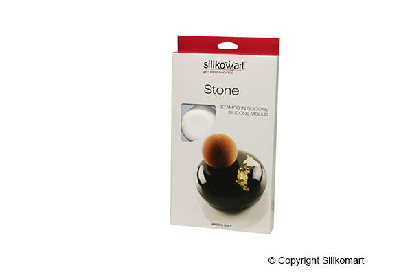 Третье дополнительное изображение для товара Форма силиконовая «Камень объемный Stone» 85 мл, Silikomart SF163