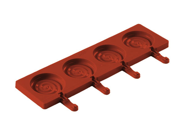 Второе дополнительное изображение для товара Силиконовая форма для леденцов и конфет на палочке "Леденец" ИЗИПОП (Silikomart, Италия), 2 шт, арт. POP01