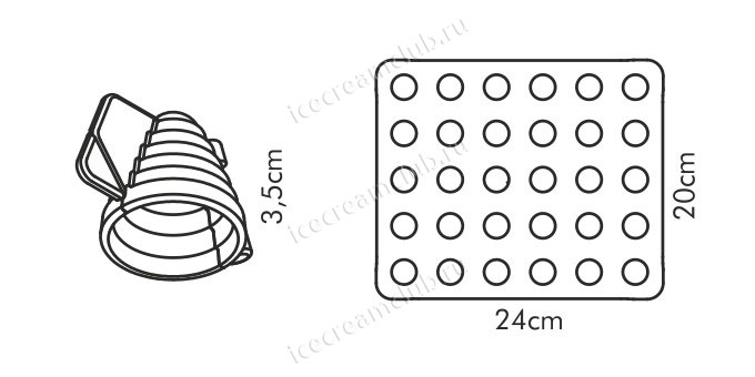 Пятое дополнительное изображение для товара Набор форм для печенья «Осиное гнездо» Tescoma 631644