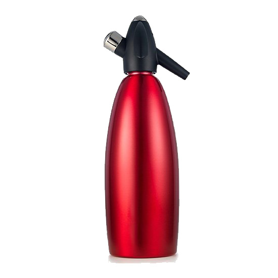 Второе дополнительное изображение для товара Cифон для газировки MOSA Soda Siphon 1л красный