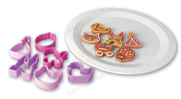 Третье дополнительное изображение для товара Формочки для печенья «Для девочек» 6 шт Tescoma 630920