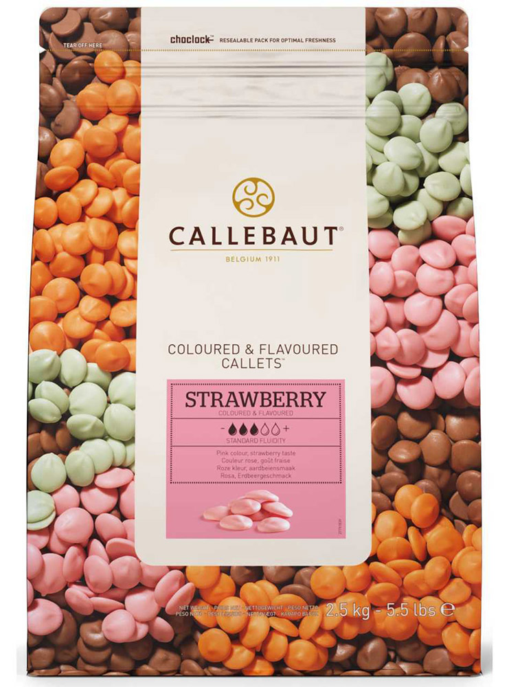 Шестое дополнительное изображение для товара Шоколад клубничный в монетах Callebaut (Бельгия), 2,5 кг арт. STRAWBERRY-RT-U70