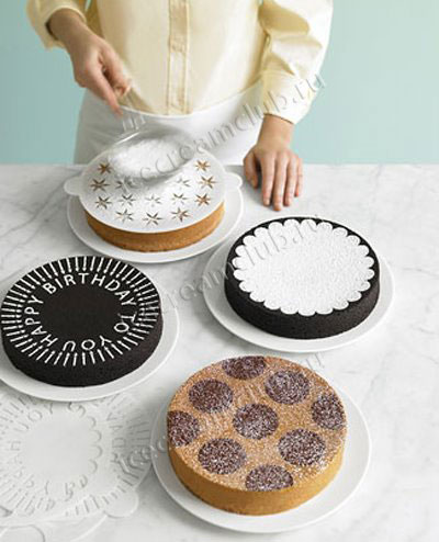 Первое дополнительное изображение для товара Трафарет для украшения тортов «Бабочка», 24 см.