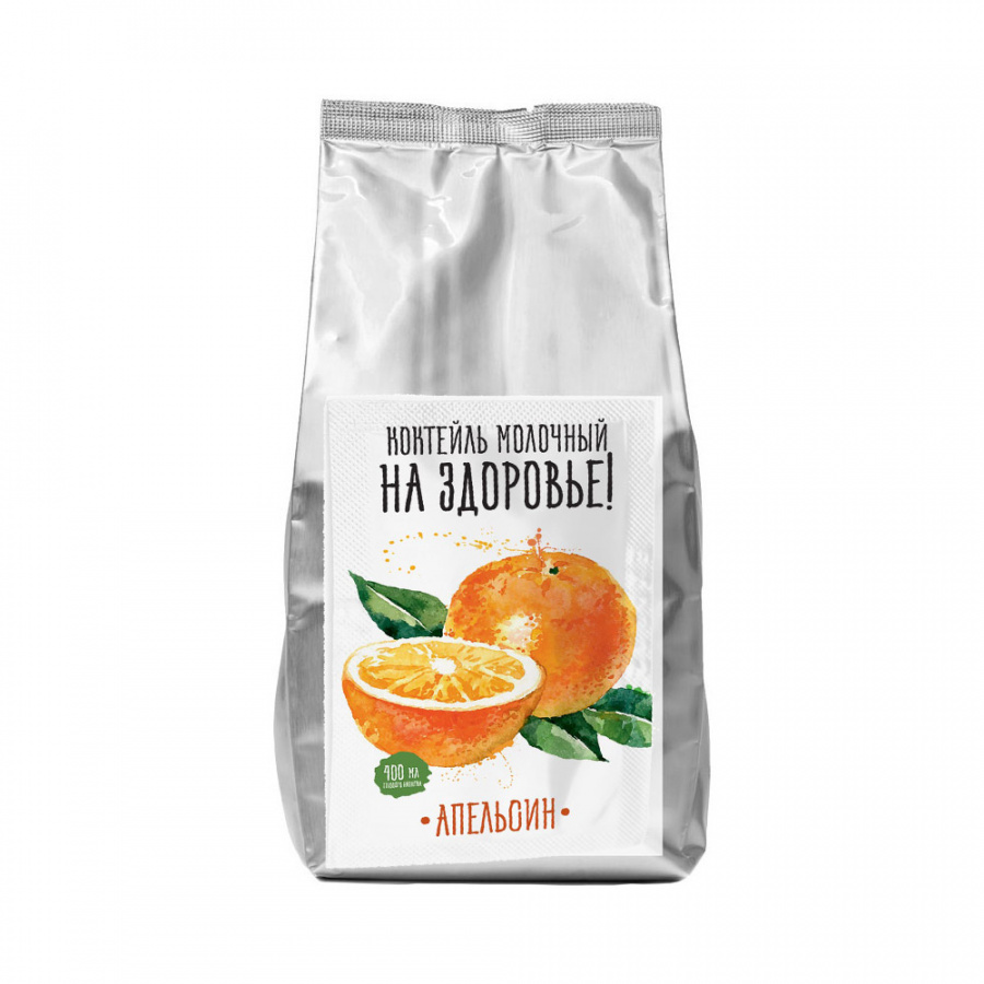Сухая смесь для коктейлей «На Здоровье!» Апельсин, 1 кг пакет (Актиформула, Россия)