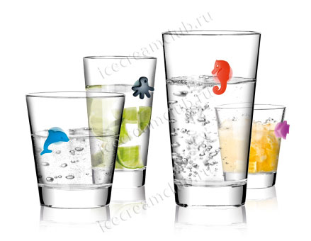 Значки для стаканов myGlass (океан), 12шт Tescoma 308820