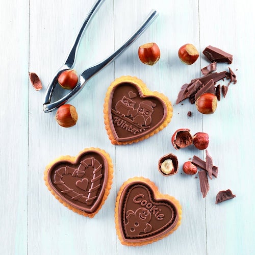 Пятое дополнительное изображение для товара Формы для печенья с начинкой Cookie Choc «Сердце» (Silikomart, Италия) CKC03