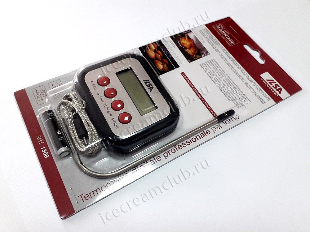 Второе дополнительное изображение для товара Термометр с выносным щупом для духовки и мяса ILSA