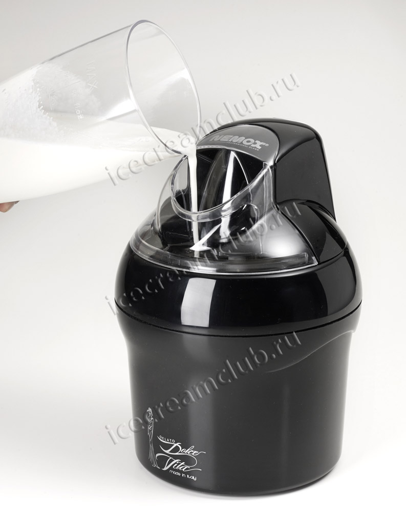 Шестое дополнительное изображение для товара Мороженица Nemox Dolce Vita 1,5L Black (черная)