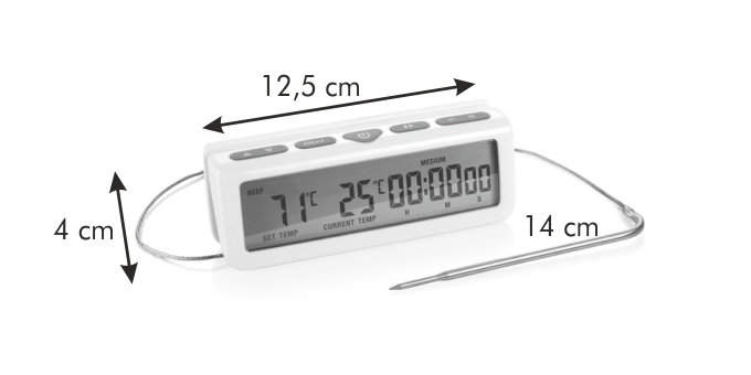 Девятое дополнительное изображение для товара Термометр для духовки цифровой с щупом Accura - Tescoma 634490