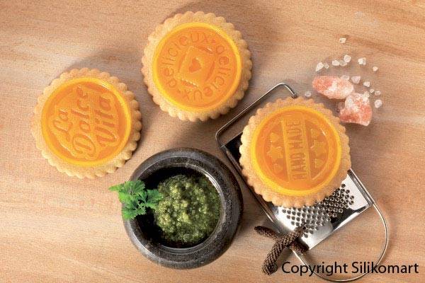 Первое дополнительное изображение для товара Формы для печенья с начинкой Cookie Choc «Сладкая жизнь» (Silikomart, Италия) CKC05
