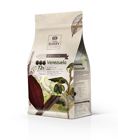 Первое дополнительное изображение для товара Шоколад Cacao Barry Origin «Venezuela», горький 72% какао - 1 кг CHD-P72VEN-2B-U7