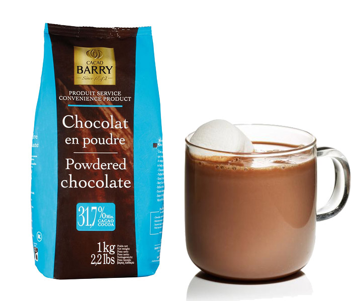Какао-порошок Powdered Chocolate для горячего шоколада Cacao Barry (Франция), 32% какао - 1 кг, CHP-20BQ-760
