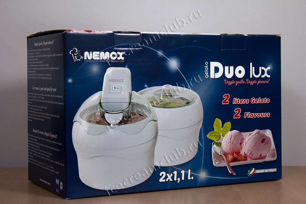  дополнительное изображение для товара Мороженица Nemox Gelato Duo Lux (2 чаши X 1.1L)