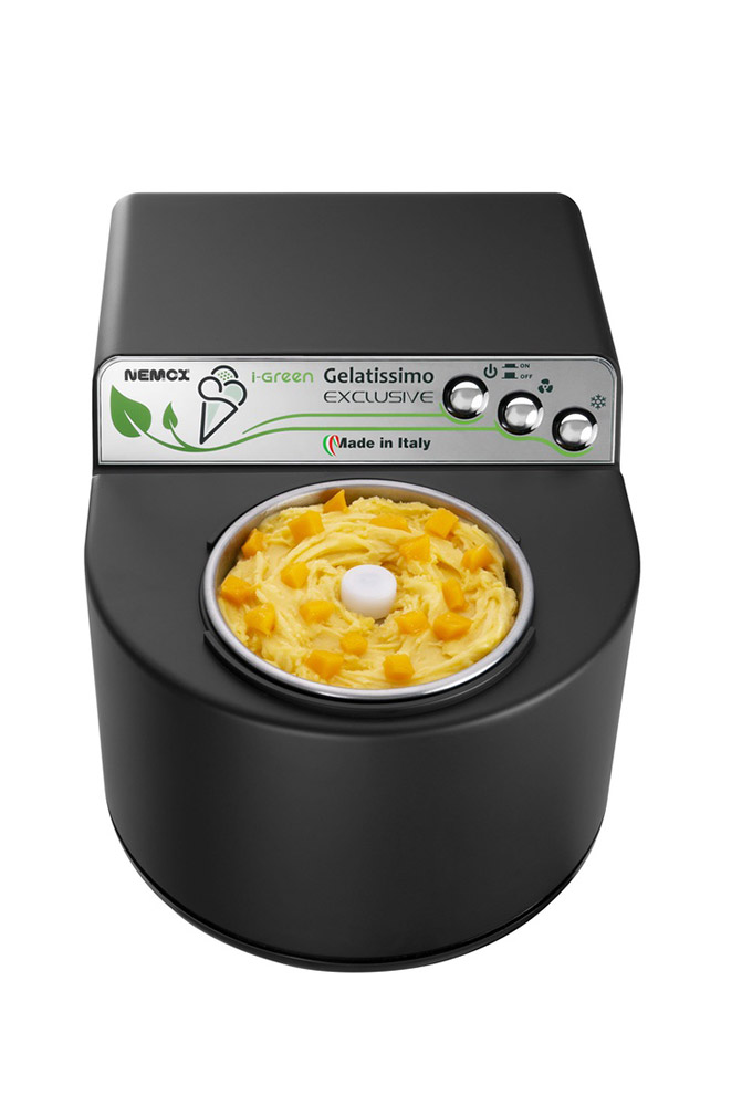 Первое дополнительное изображение для товара Автоматическая мороженица Nemox I-GREEN Gelatissimo Exclusive Black 1.7L