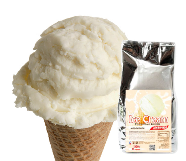 Сухая смесь для мороженого Ice Cream «Сливочное», 1,5 кг. (Актиформула, Россия)