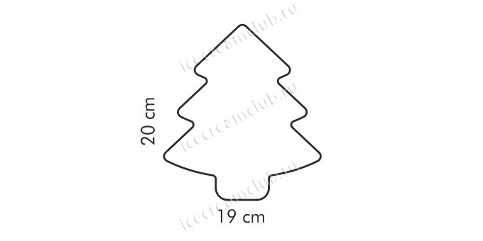 Второе дополнительное изображение для товара Форма для выпечки «Рождественская елка», Tescoma 623330